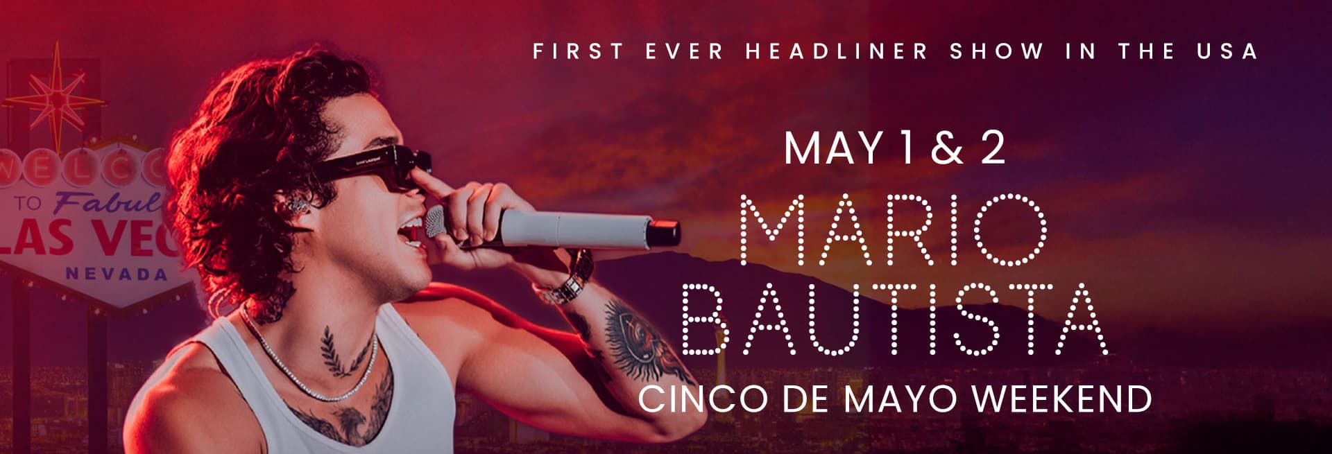 A promotional image featuring Mario Bautista