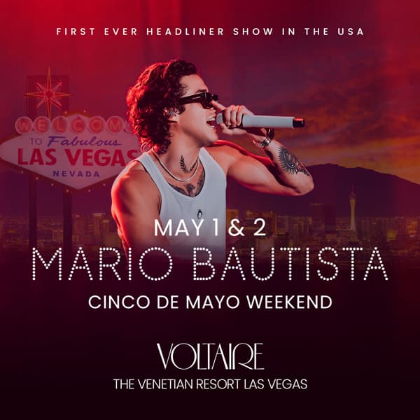 A promotional image featuring Mario Bautista